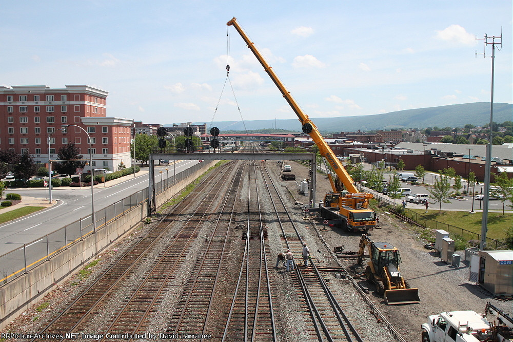 Looking east from the 17th St. Bridge